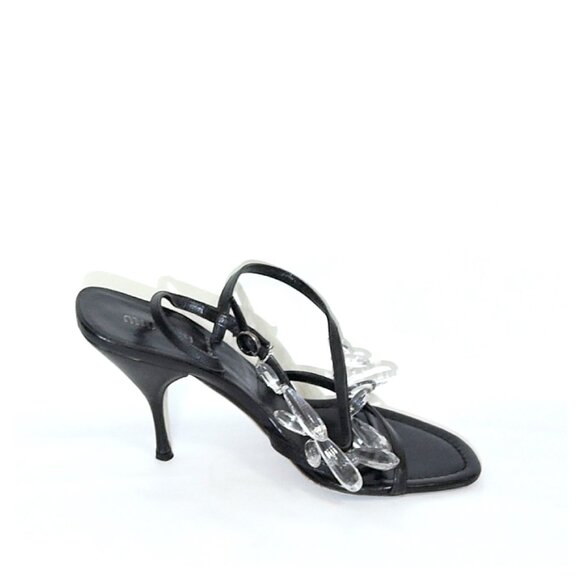 Miu Miu Crystal Tear Drop Sandals - Picture 10 of 11